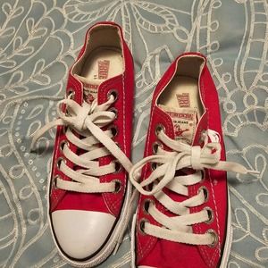 True Religion Red converse shoes Size 6